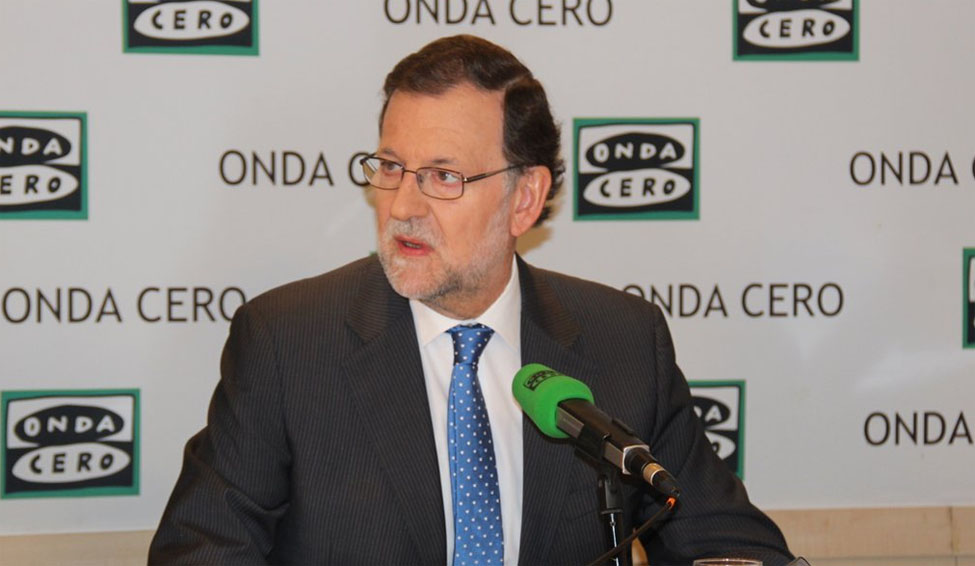 Mariano Rajoy durante una entrevista en Onda Cero