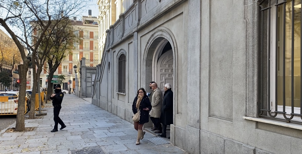 El senador del PP, José Manuel Baltar, a la salida del Supremo.