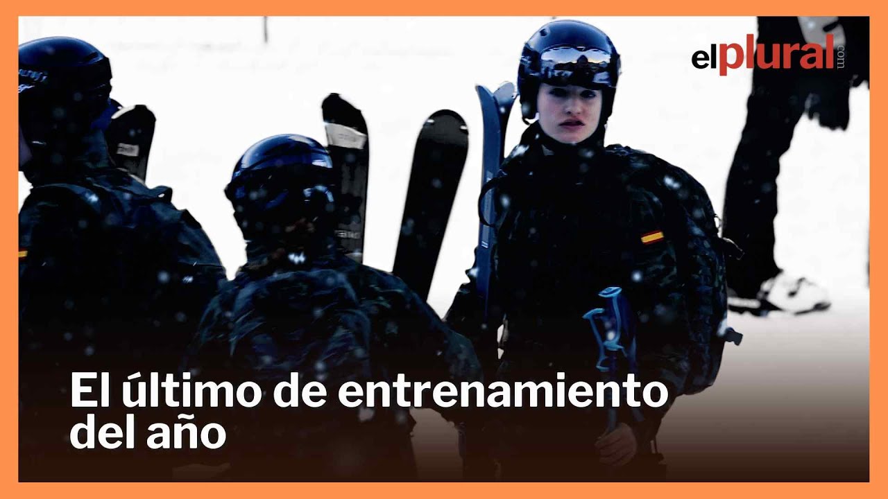 La princesa Leonor entrena en la nieve antes de comenzar sus vacaciones