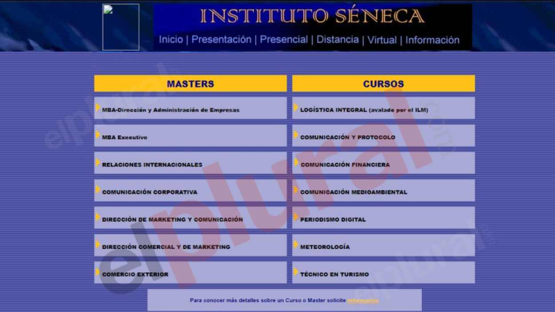 Los estudios que ofertaba Séneca cuando estudiaba Ayuso