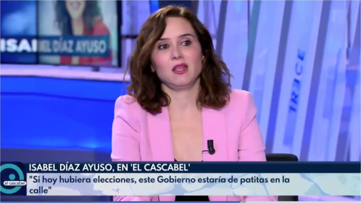 Isabel Díaz Ayuso en 'El Cascabel'. Twitter