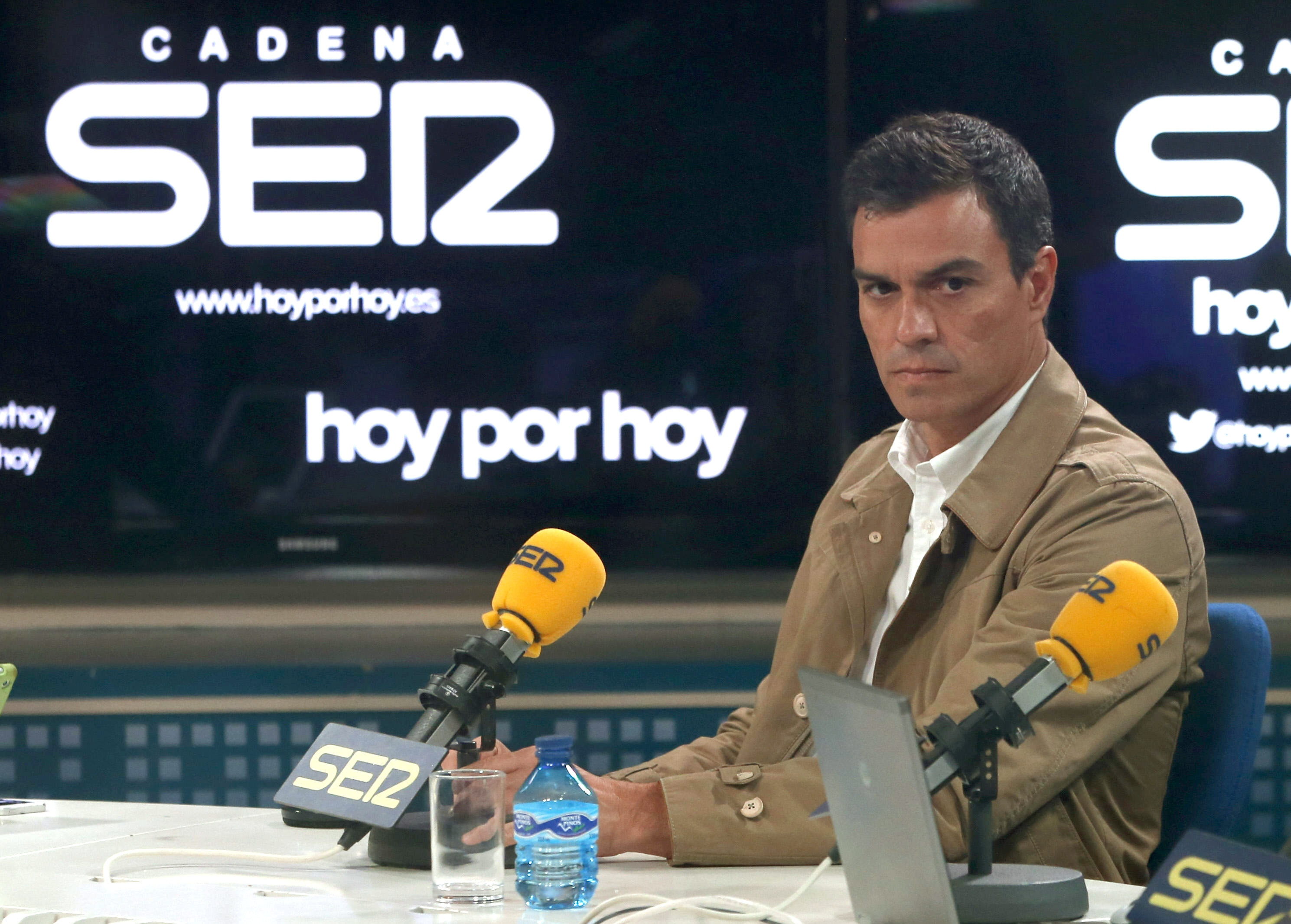 Imagen de archivo de Pedro Sánchez, entrevistado en la Cadena SER.
