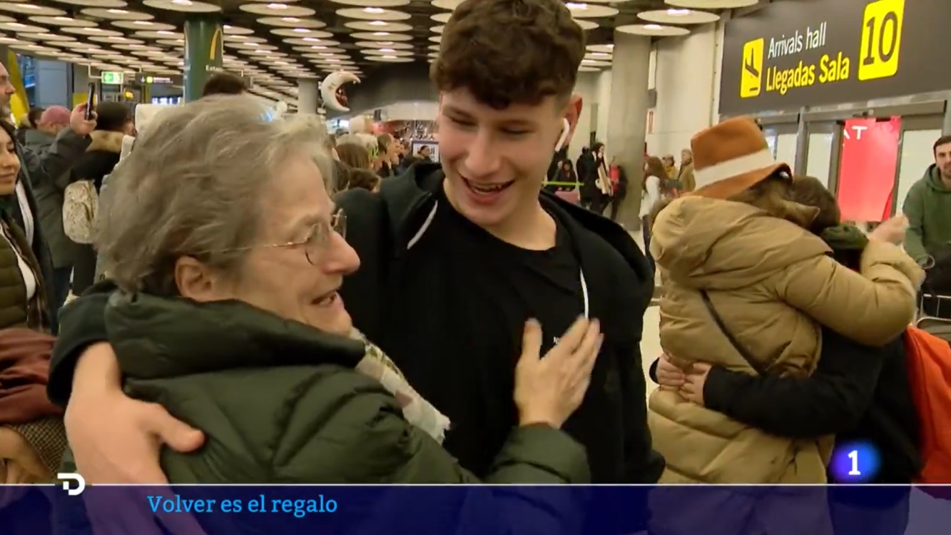 Imagen del reportaje de Carlos del Amor en el 'Telediario'. RTVE.