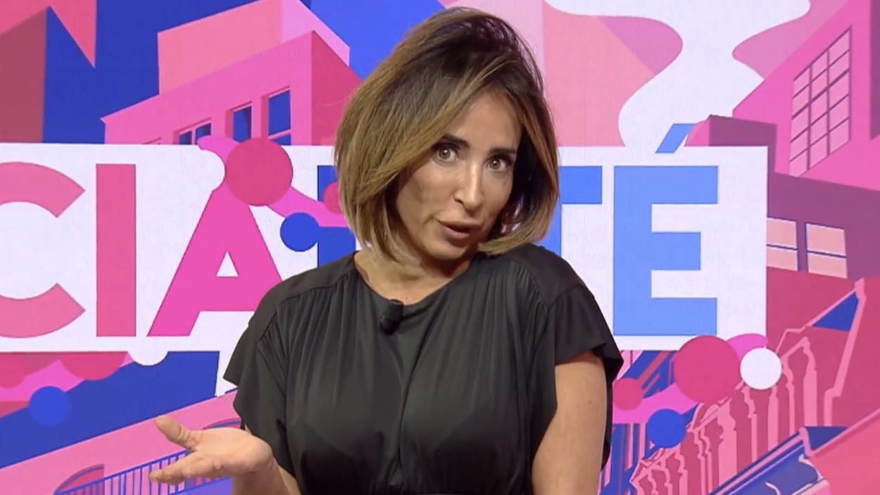 María Patiño, en su último 'Socialité' como presentadora. Mediaset España