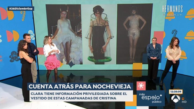 Los posibles vestidos de Cristina Pedroche. Atresmedia Televisión