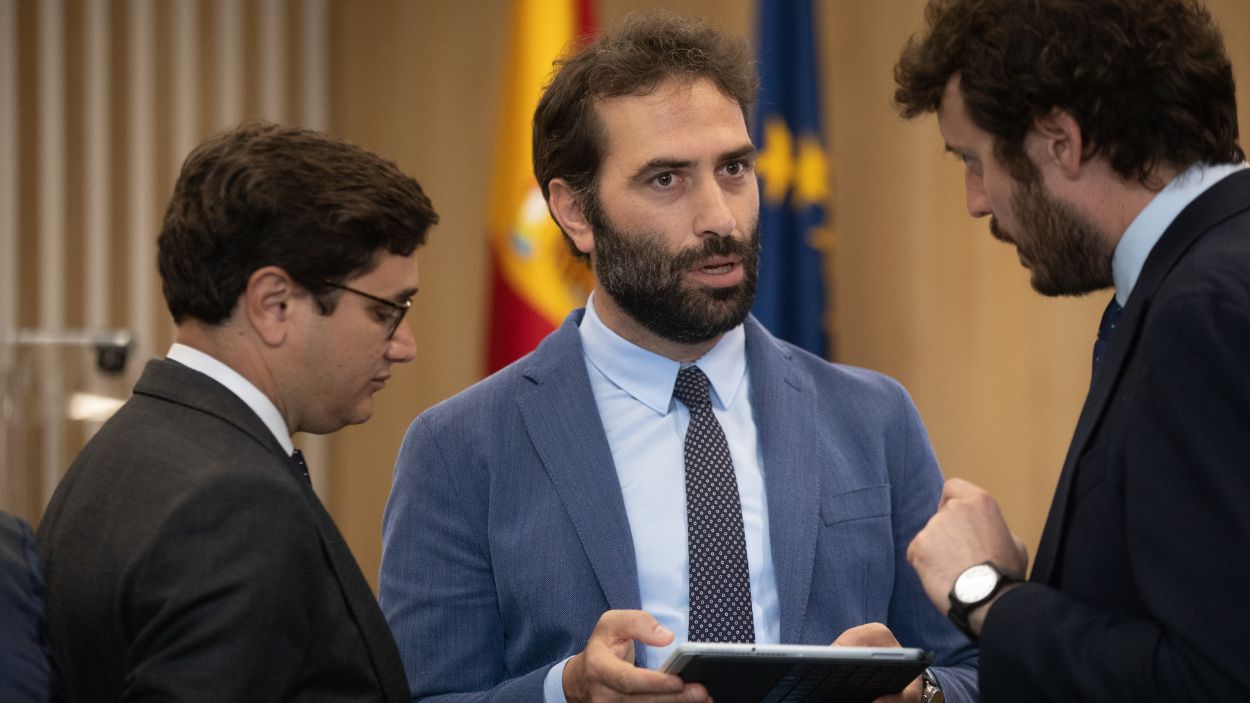 El nuevo ministro de Economía, Carlos Cuerpo, durante un acto el pasado mes de mayo en Bruselas. EP. 