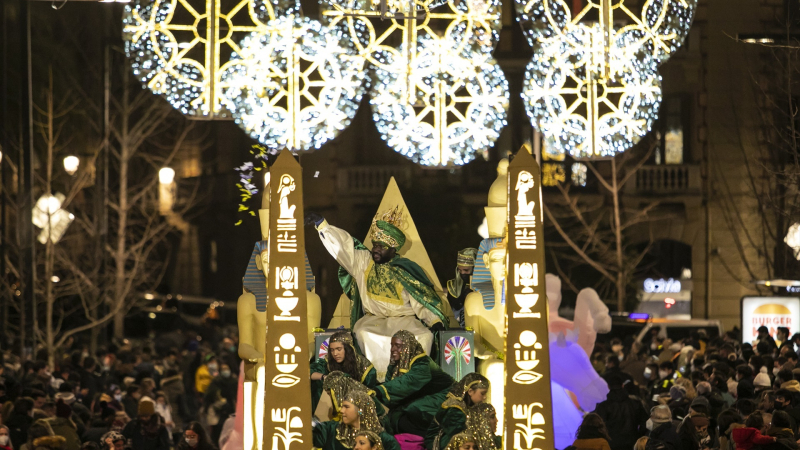 Detalle de la cabalgata de los Reyes Magos en Granada en 2022