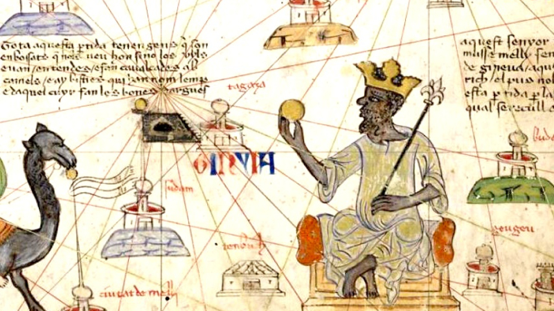 La fama de Mansa Musa llegó a las cortes europeas como así demuestra la cartografía medieval