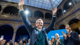 Alfonso Rueda, único representante de la derecha en el debate electoral de la TVG. EP