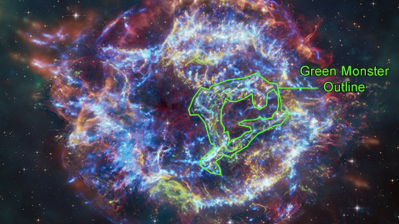 El Monstruo Verde detectado por la NASA y Chandra