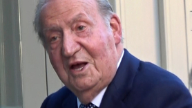 El rey Juan Carlos, en Madrid. EP