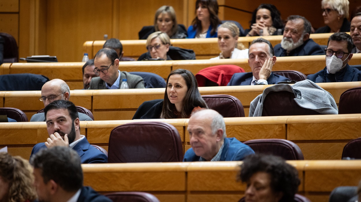 La secretaria general de Podemos, Ione Belarra. EP