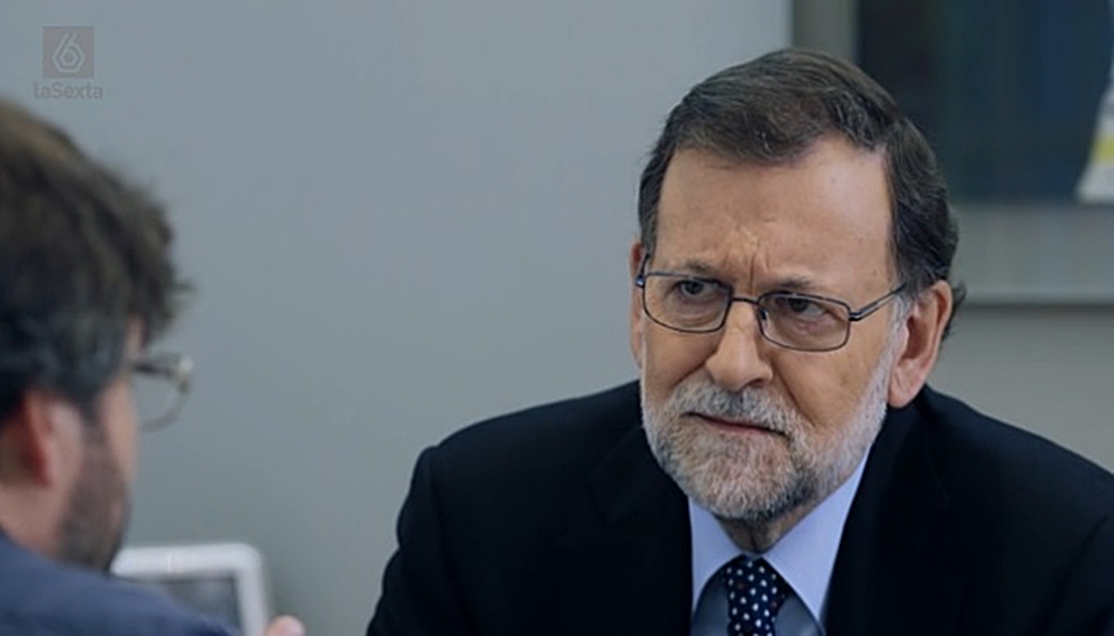 Mariano Rajoy, durante su entrevista con Jordi Évole en 'Salvados'