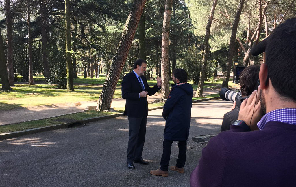 Mariano Rajoy durante su entrevista con Jordi Évole