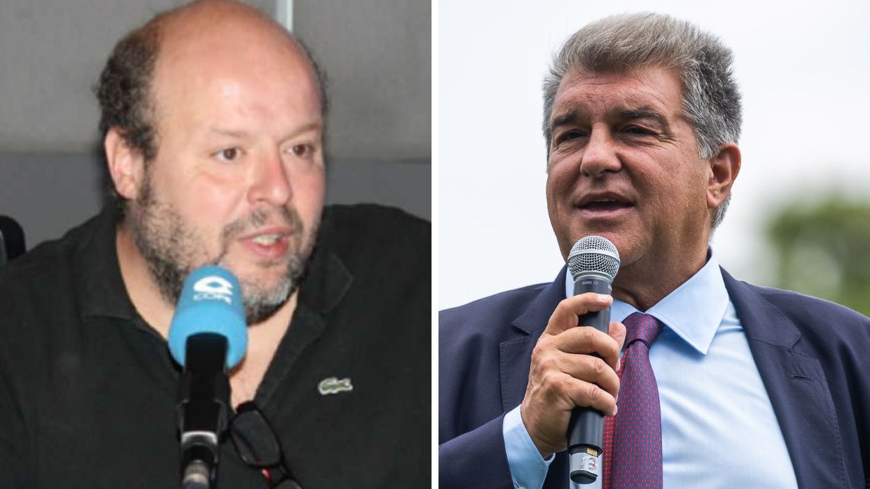 Salvador Sostres y Joan Laporta