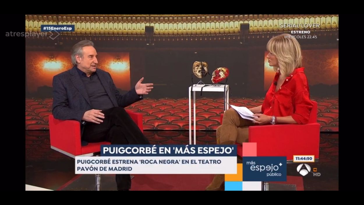 Entrevista de Juanjo Puigcorbé en 'Espejo Público'. Atresmedia.