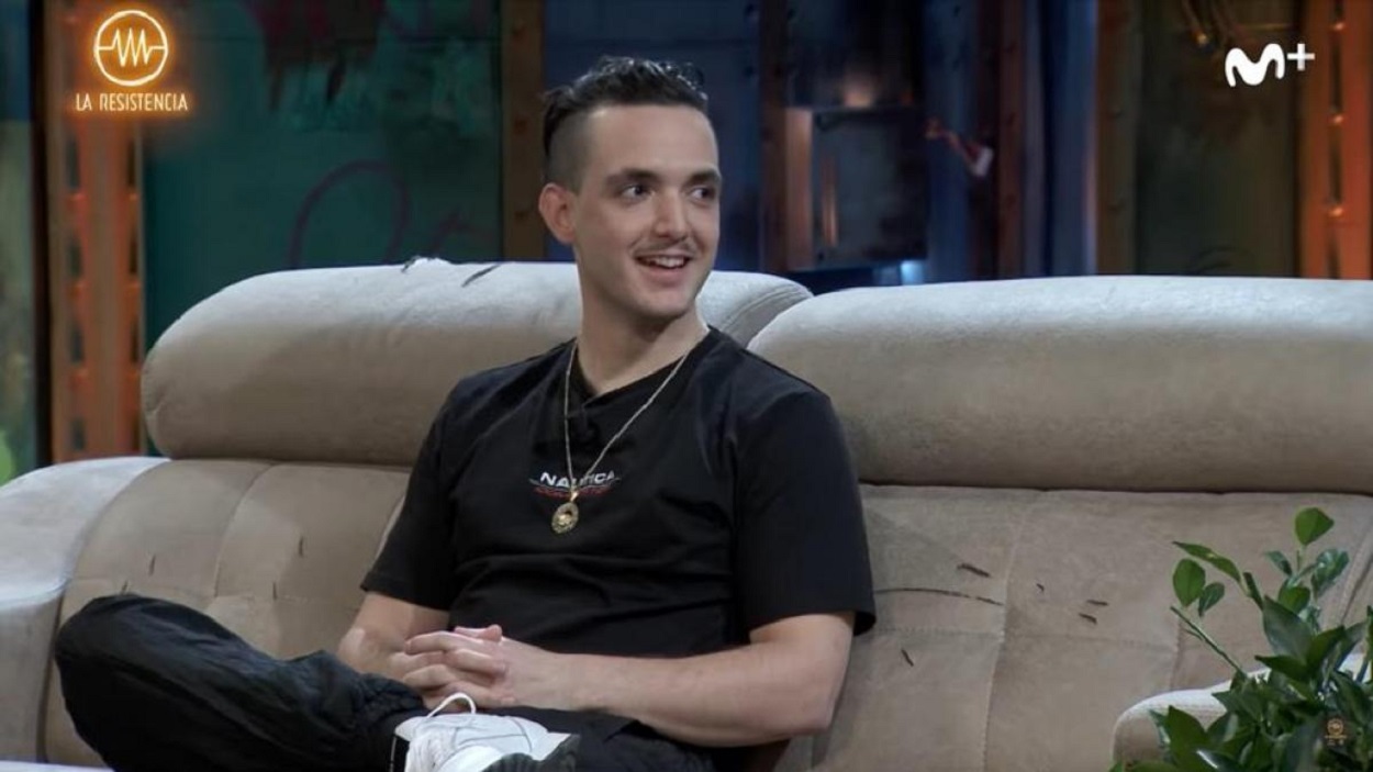 C. Tangana en la entrevista en 'La Resistencia'.