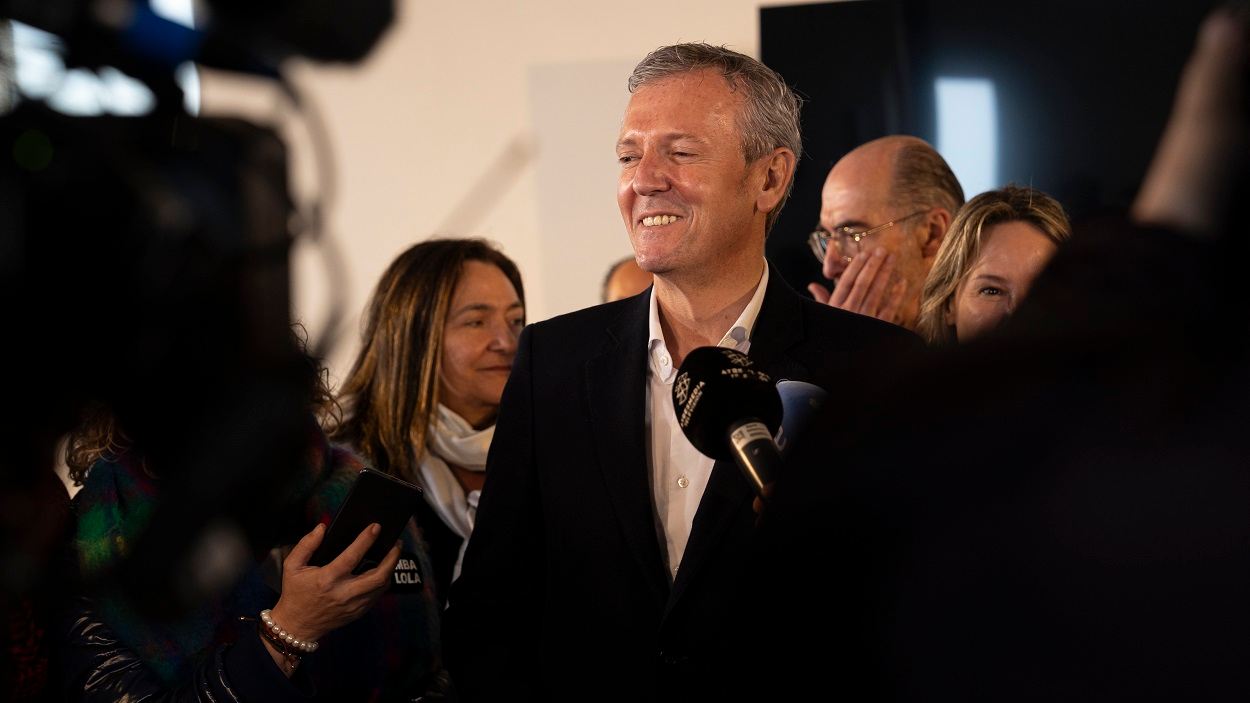 Alfonso Rueda presidente de la Xunta de Galicia, en Baiona, Pontevedra.EP