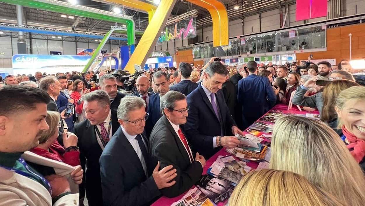 El presidente del Gobierno, Pedro Sánchez, en la inauguración de Fitur 2023. EP