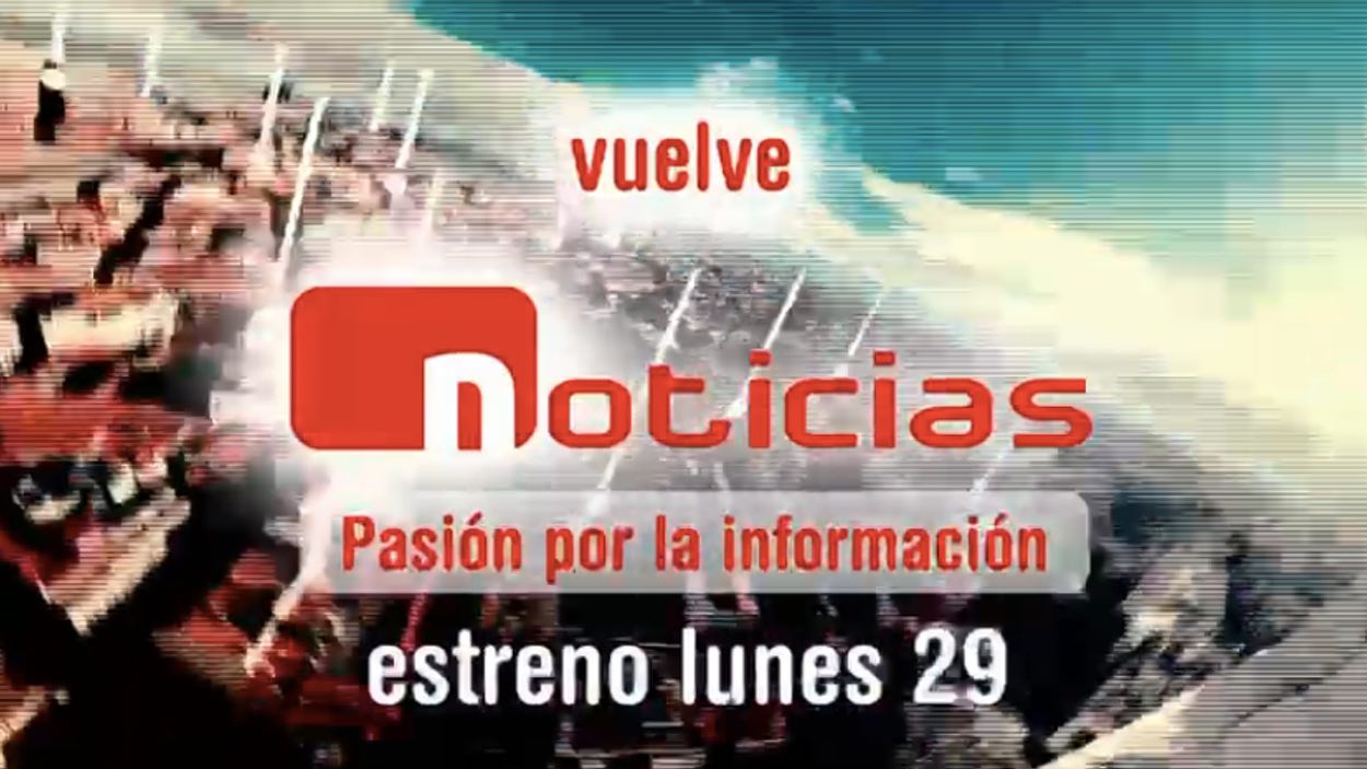El nuevo logo de 'Noticias Cuatro' y sus nuevos presentadores. Mediaset España
