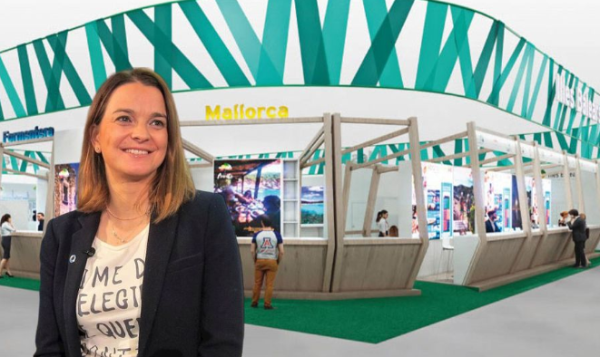 Marga Prohens y el puesto de Baleares en Fitur.