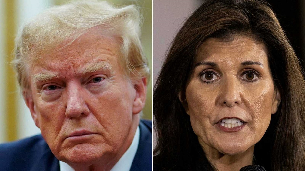 Donald Trump y Nimrata Nikki Randhawa. Archivo.