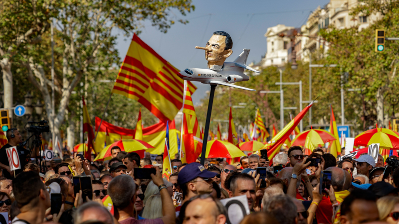 Manifestación de Sociedad Civil Catalana