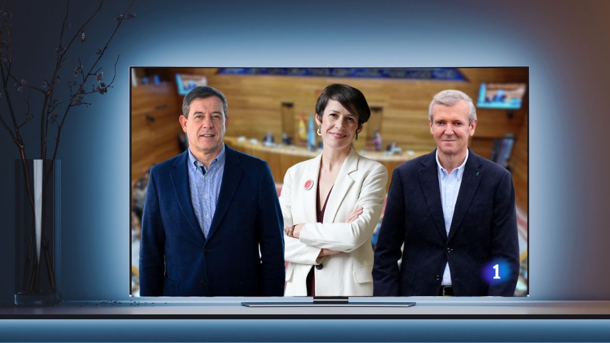 TVE mantiene el debate electoral a tres en las elecciones gallegas. Elaboración propia