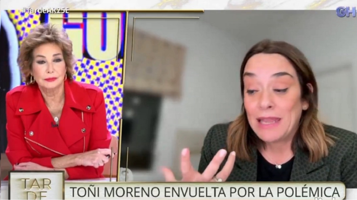 Toñi Moreno, entrevistada por Ana Rosa Quintana. Telecinco