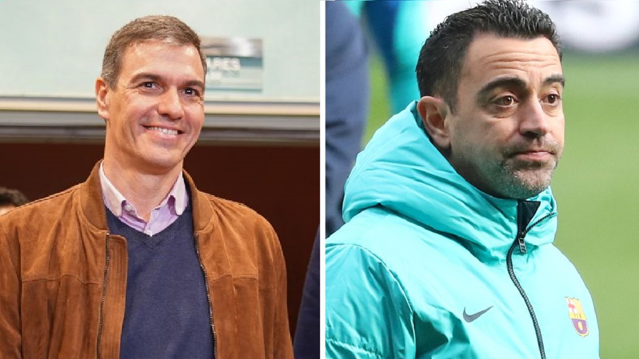 Pedro Sánchez y Xavi Hernández. Elaboración propia.