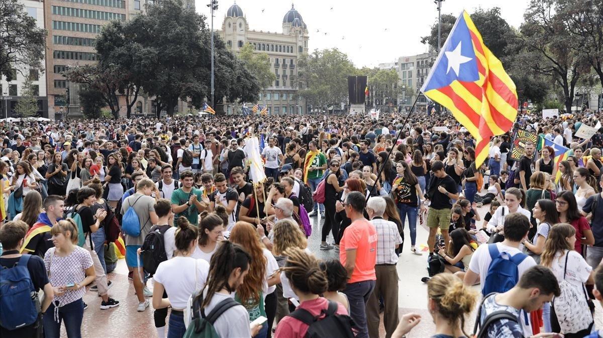 Manifestación Tsunami en Barcelona