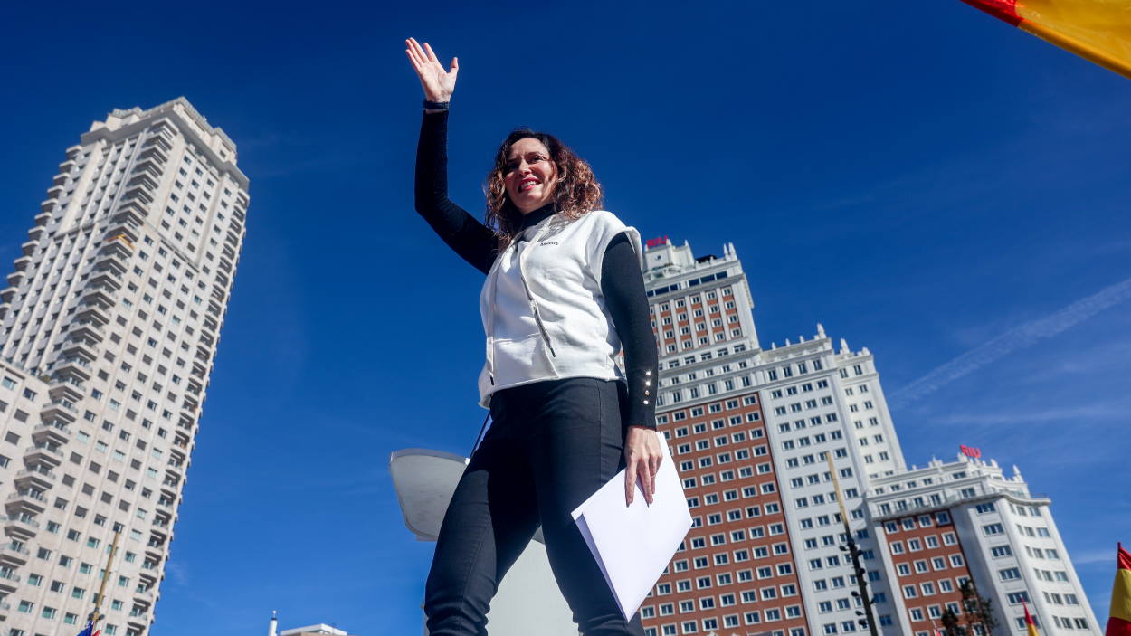 La presidenta de la Comunidad de Madrid, Isabel Díaz Ayuso