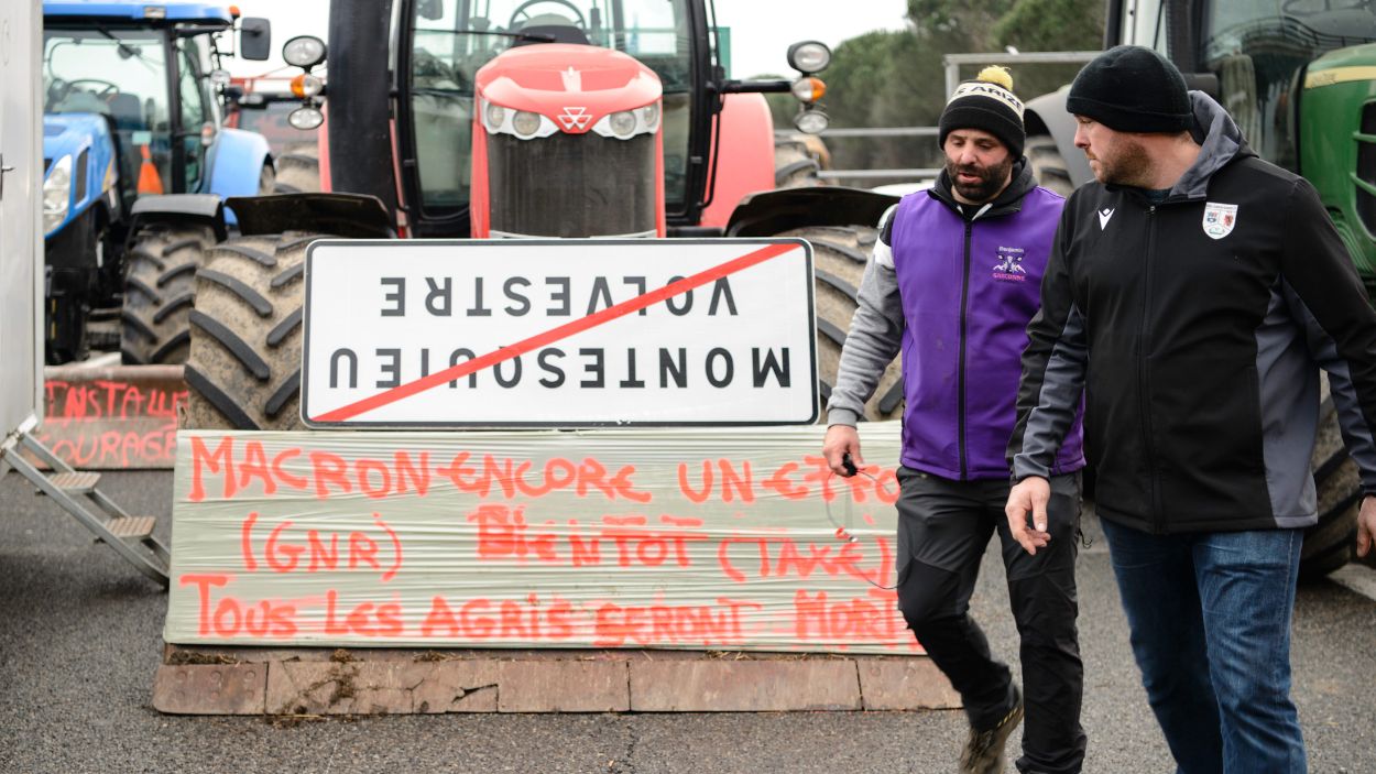 Protesta de agricultores franceses. EP.