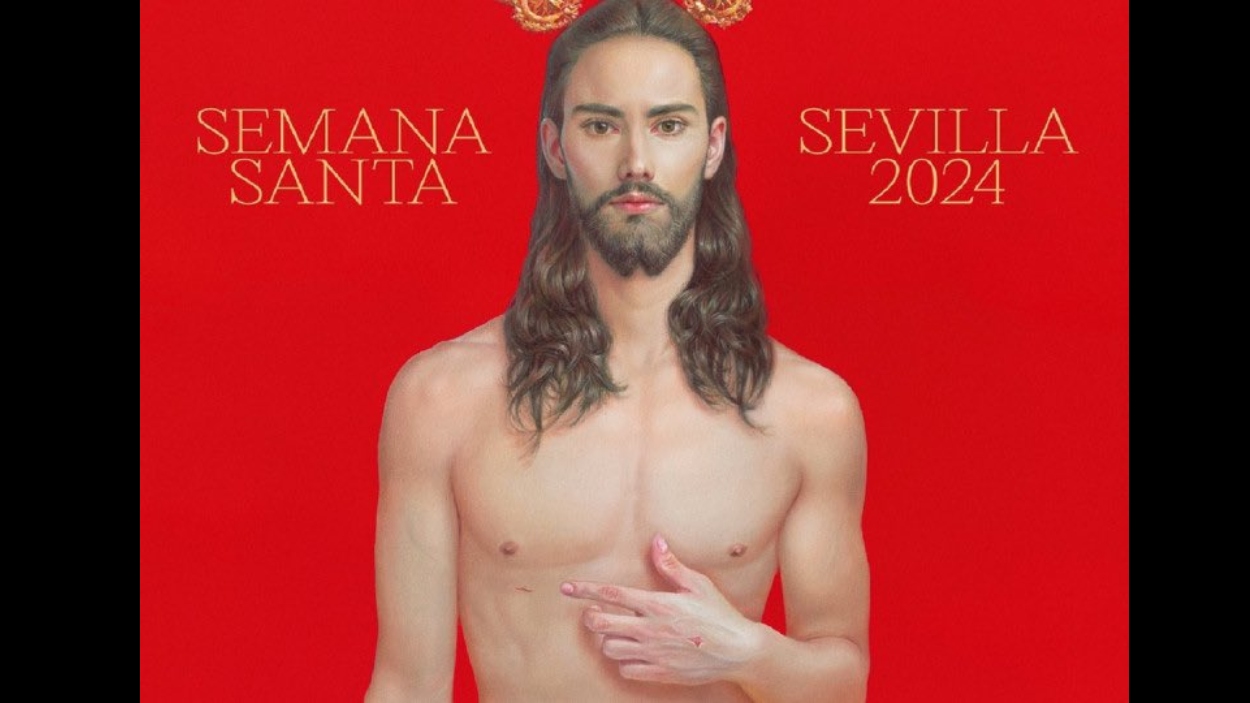 Cartel oficial de la Semana Santa de Sevilla 2024. 