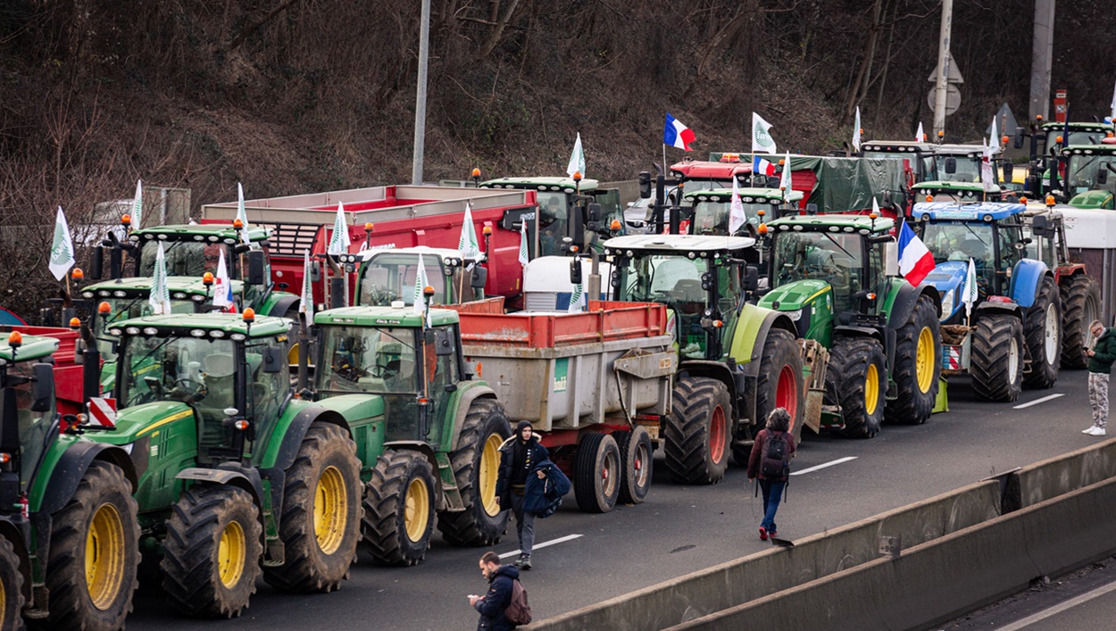 Protestas de agricultores franceses. EP.