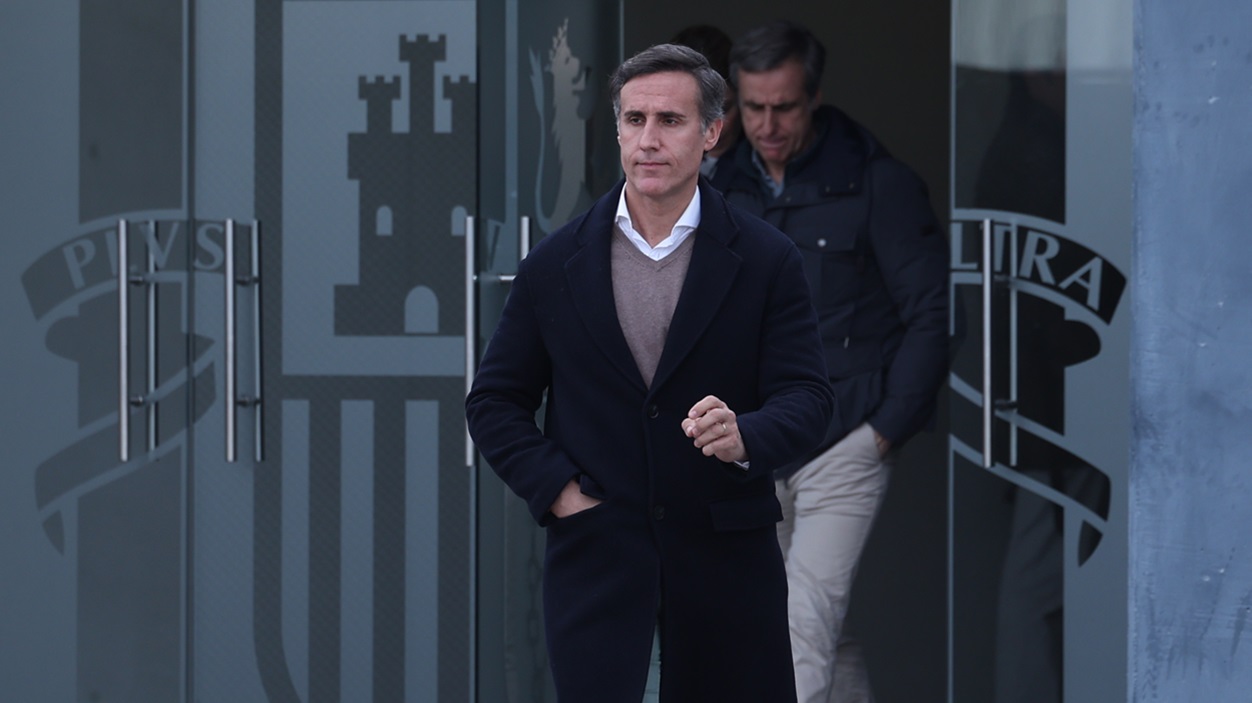 El hijo de Ruiz-Mateos, Álvaro Ruiz-Mateos sale de un juicio por ‘Nueva Rumasa’, en la sede de la Audiencia Nacional de San Fernando de Henares. EP.