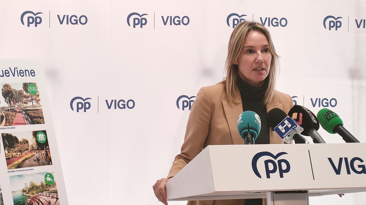 La presidenta del PP de Vigo, Marta Fernández-Tapias. EP