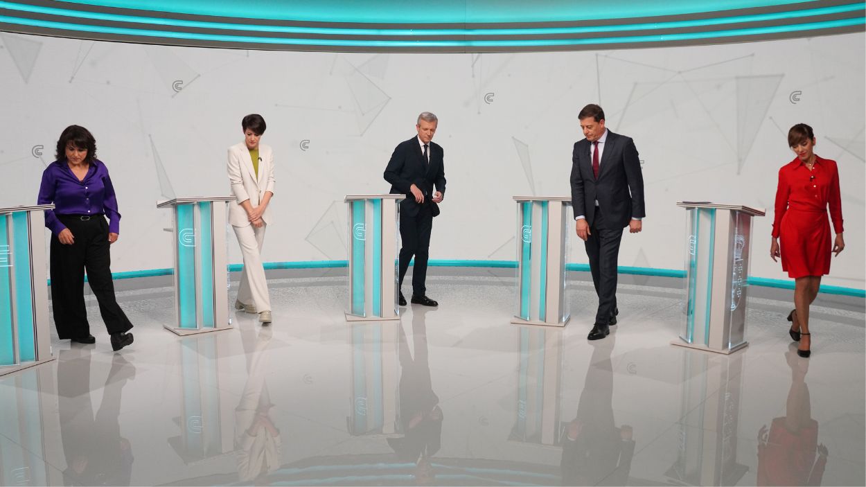 El debate electoral de Galicia impulsa sus audiencias en la TVG más afín a Rueda. EP.
