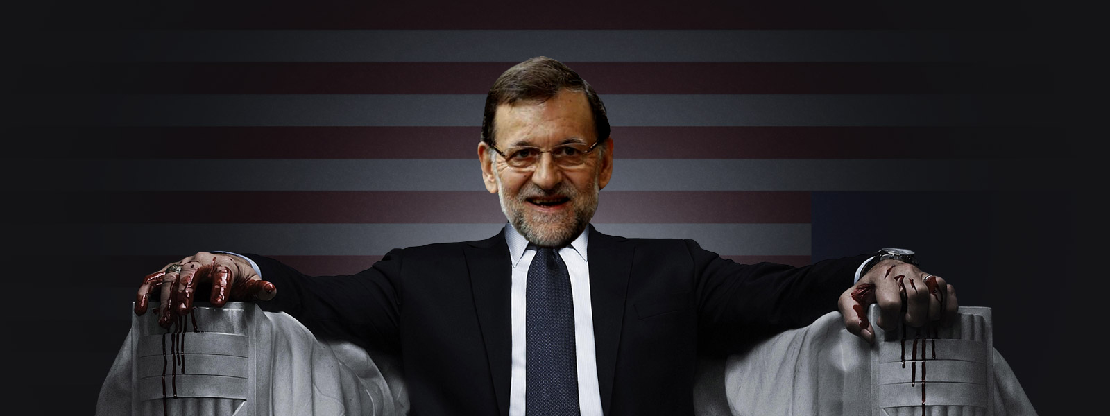 Mariano Rajoy, en el papel de Frank Underwood, de House of Cards.
