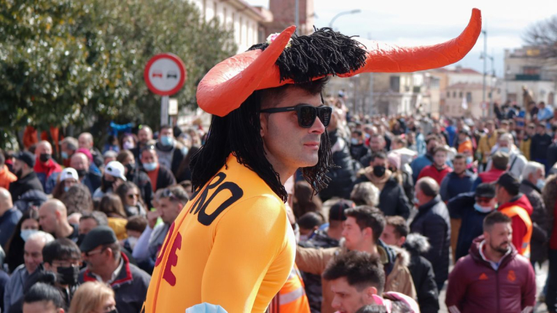 Participante del Carnaval del Toro de Salamanca. EP