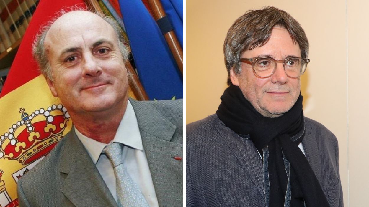 Manuel García Castellón y Carles Puigdemont.