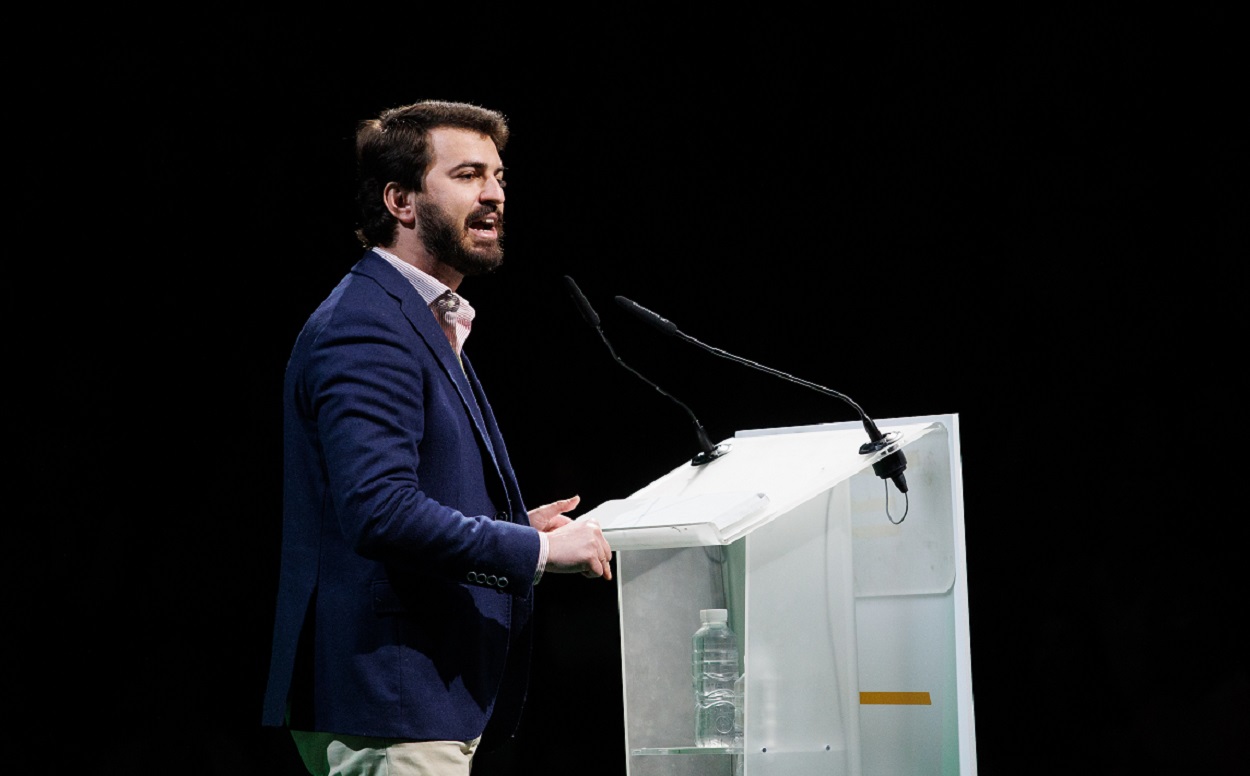 Juan García Gallardo durante un acto. EP