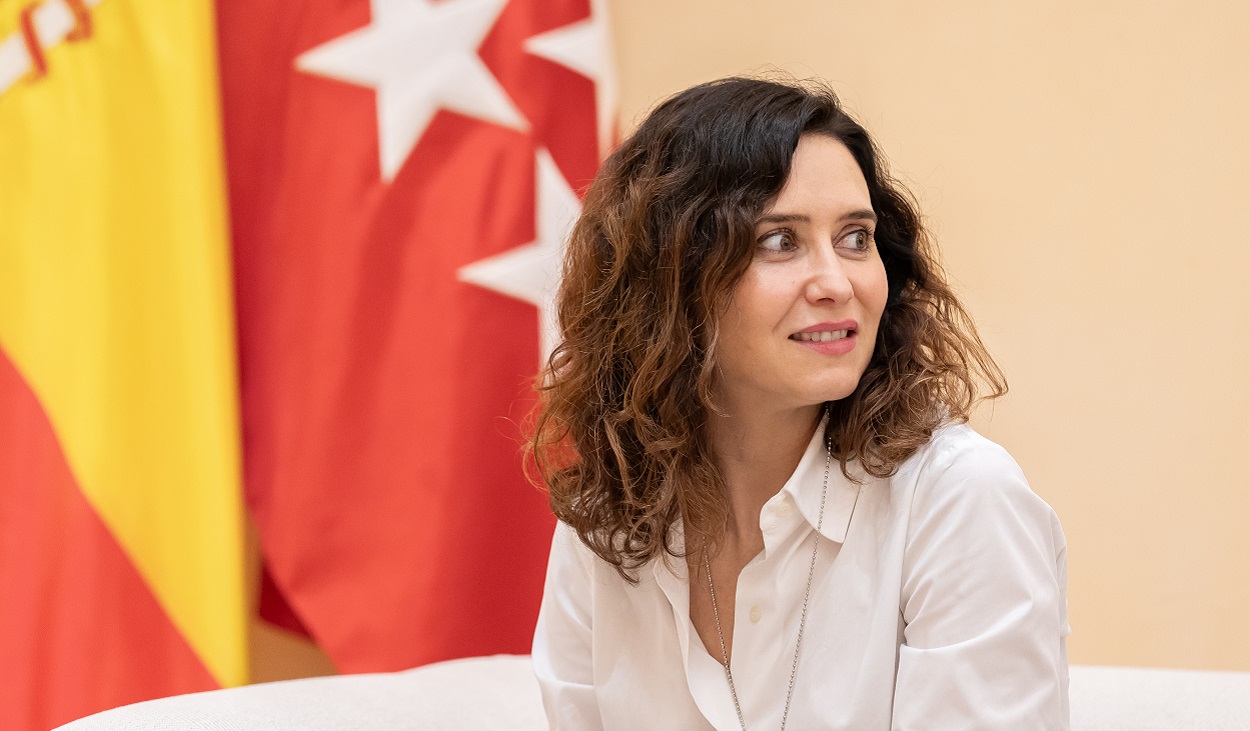 La presidenta Ayuso en la Asamblea de Madrid