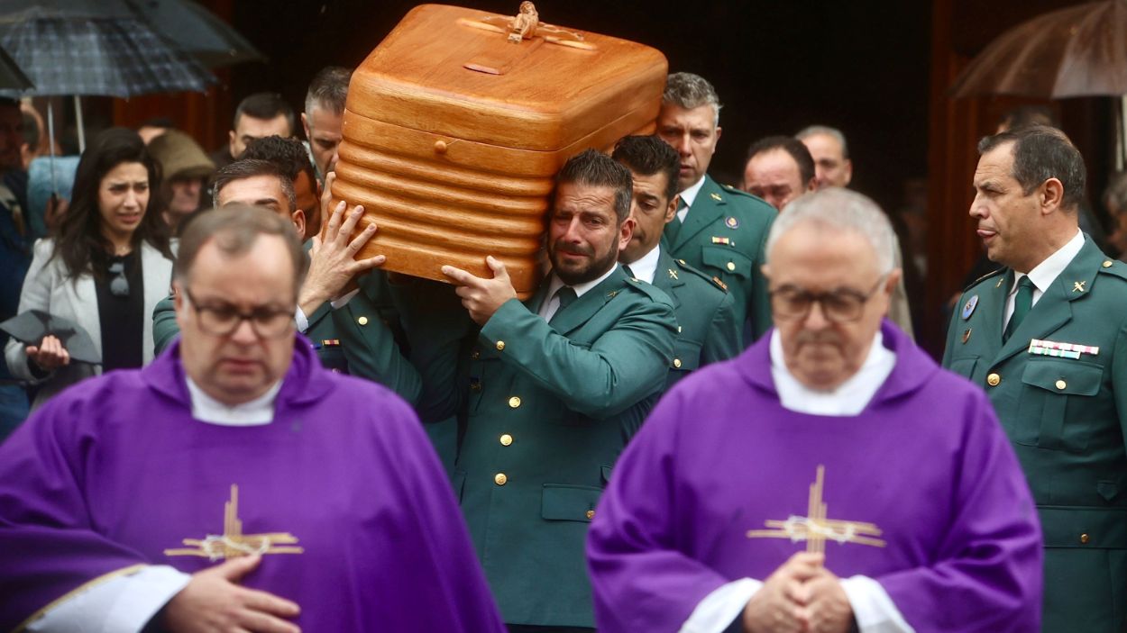 Funeral de los dos agentes de la Guardia Civil asesinados en Barbate el pasado viernes. EP. 