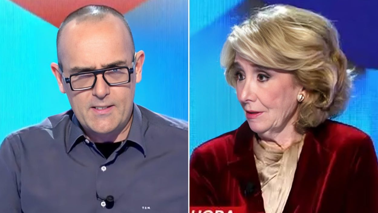 La trifulca entre Risto Mejide y Esperanza Aguirre en 'Todo es Menitra'. Mediaset España