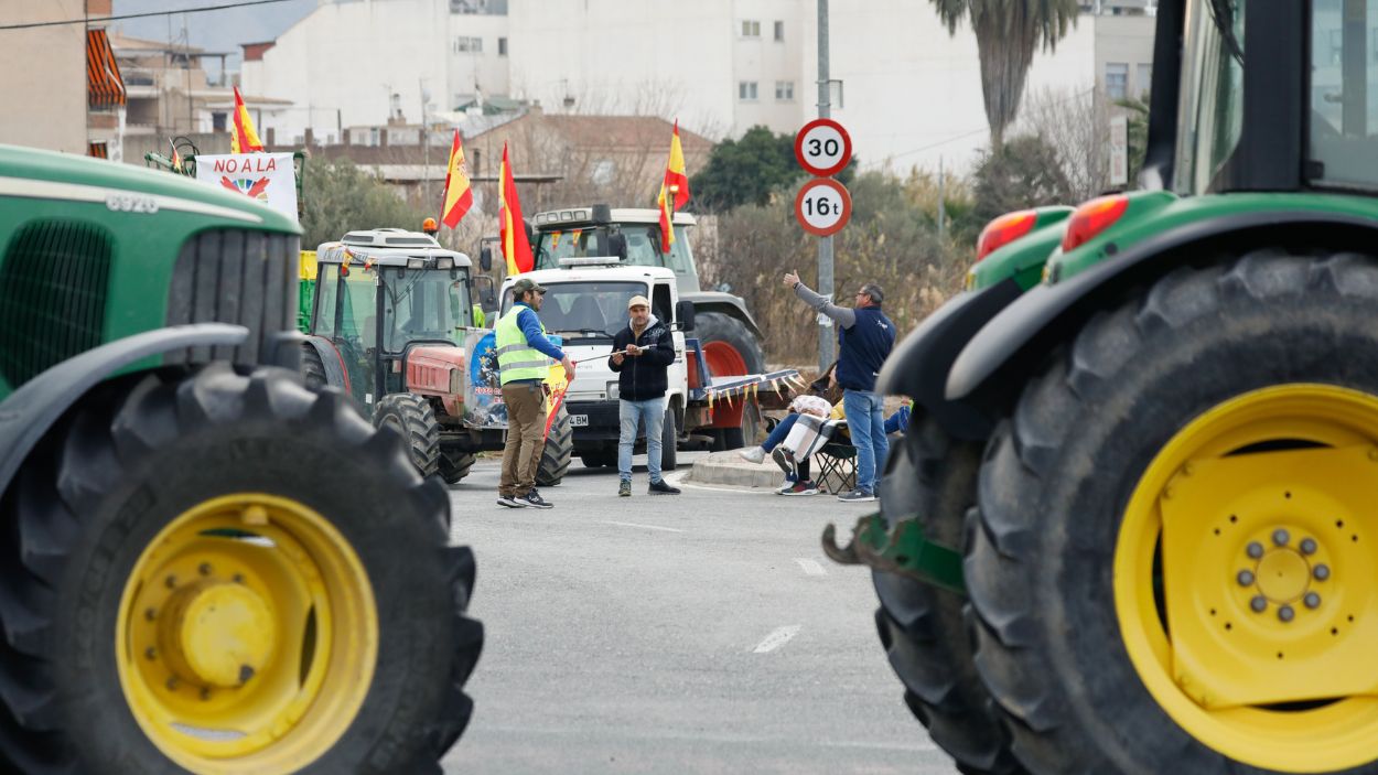 Protestas de agricultores en Murcia. EP.