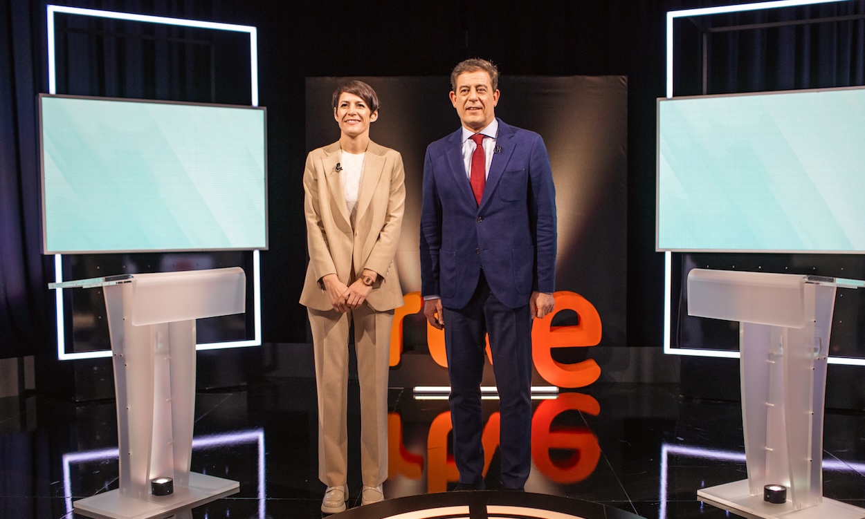 Pontón y Besteiro en el debate de RTVE. EP