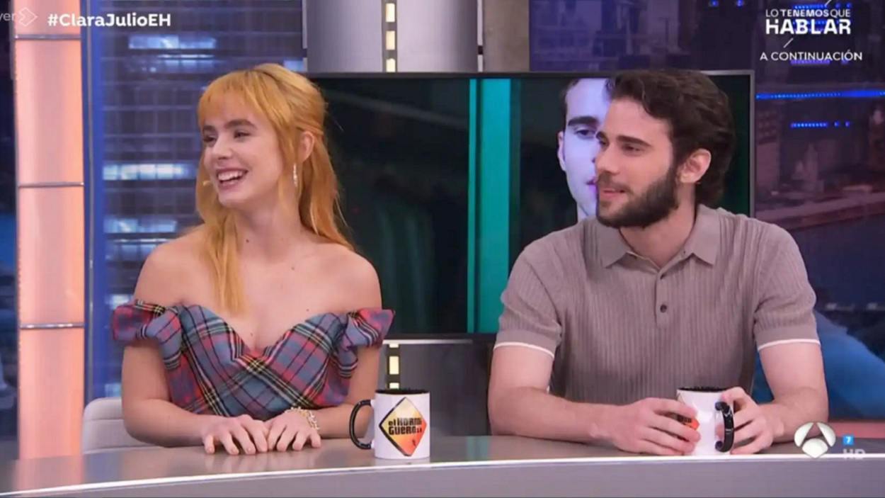 Julio Peña y Clara Galle, en 'El Hormiguero'. Antena 3