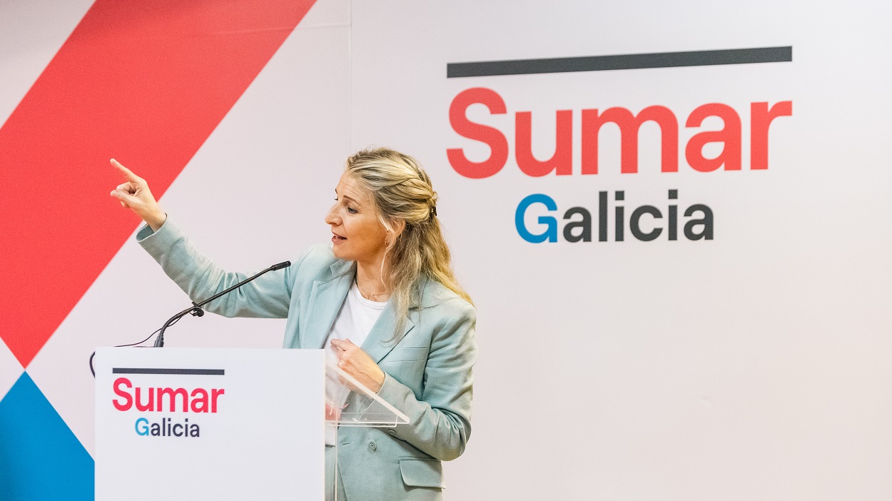 La líder de Sumar y ministra de Trabajo, Yolanda Díaz. EP
