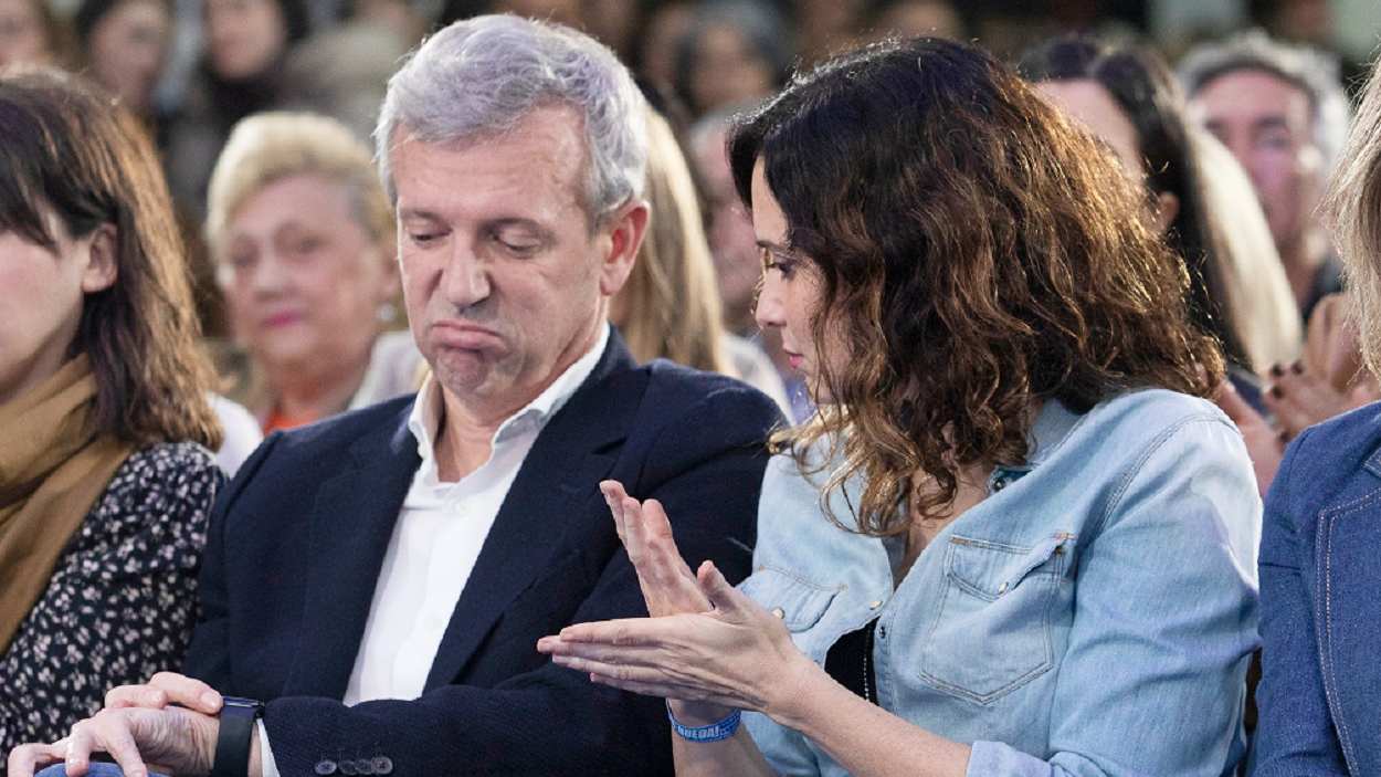 Alfonso Rueda e Isabel Díaz Ayuso, presidente de la Xunta y de la Comunidad de Madrid. EP